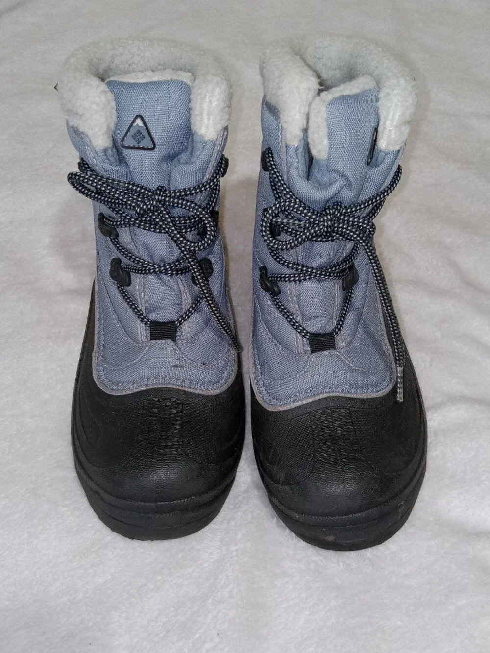 Columbia Cascadian Trinity Thermolite Winter Snow Boots Blue Black Women’s 6.5